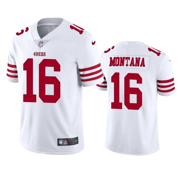 Mens Youths Kids Womens Joe Montana White Stitched Jersey